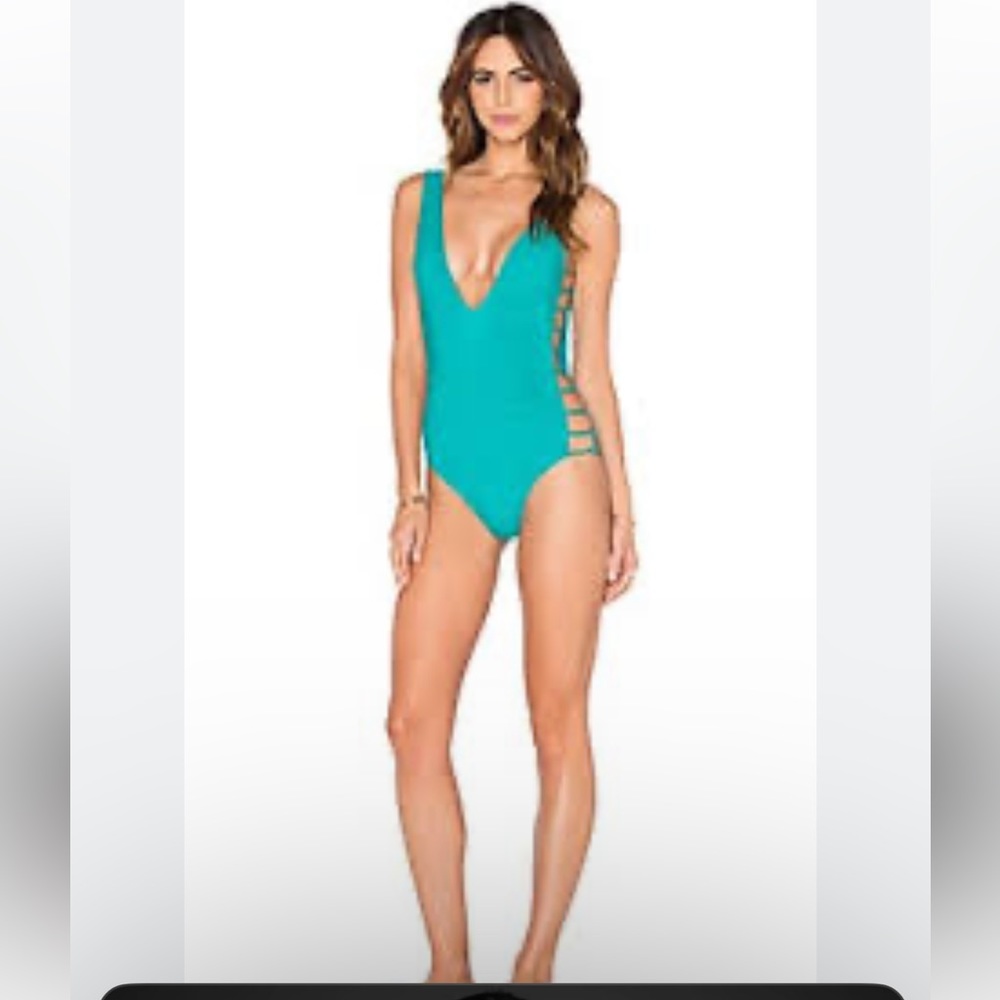 Mia Marcelle Swimsuit One Piece Teal Green Women’s Size Medium
